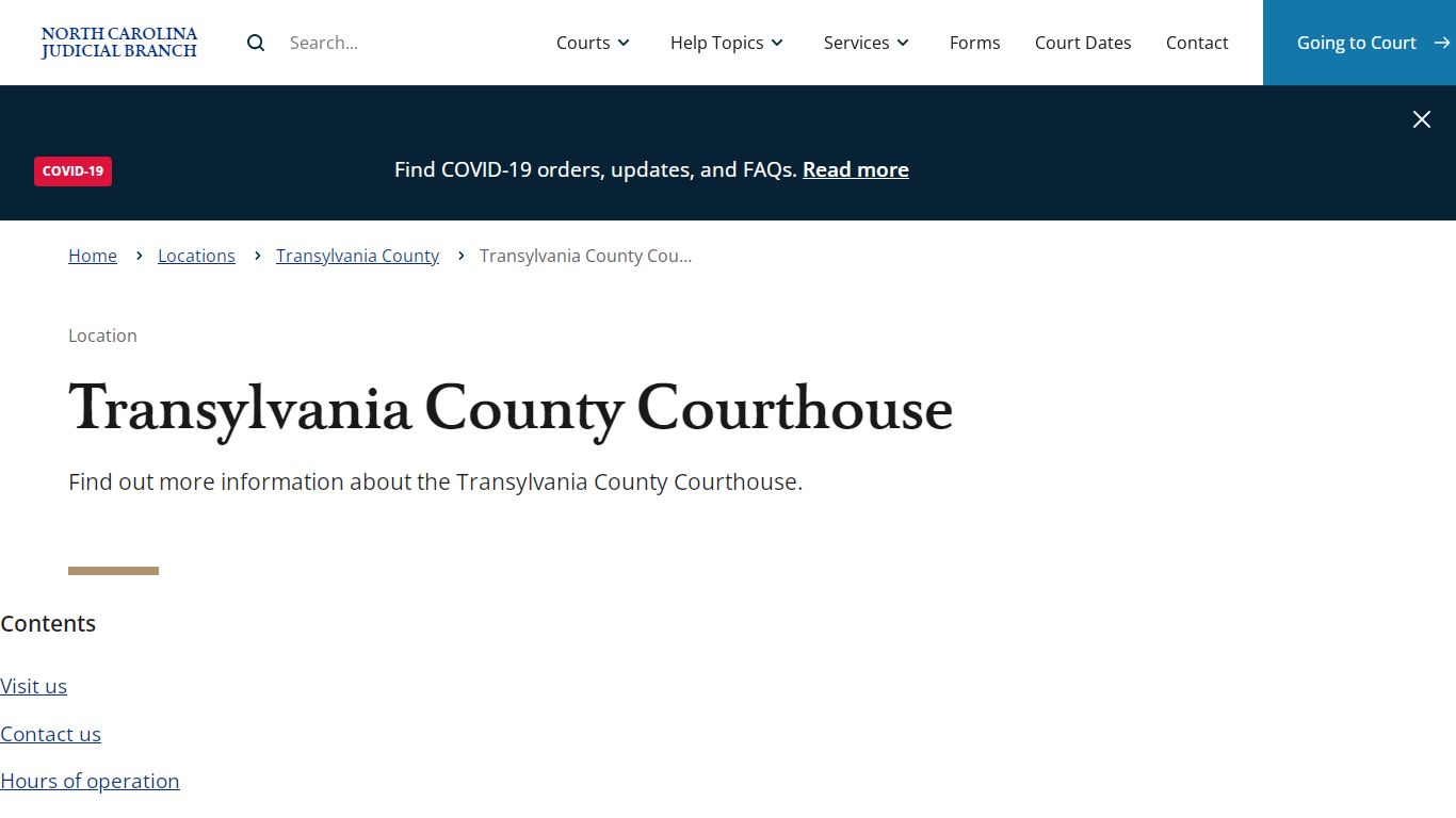 Transylvania County Courthouse | North Carolina Judicial Branch