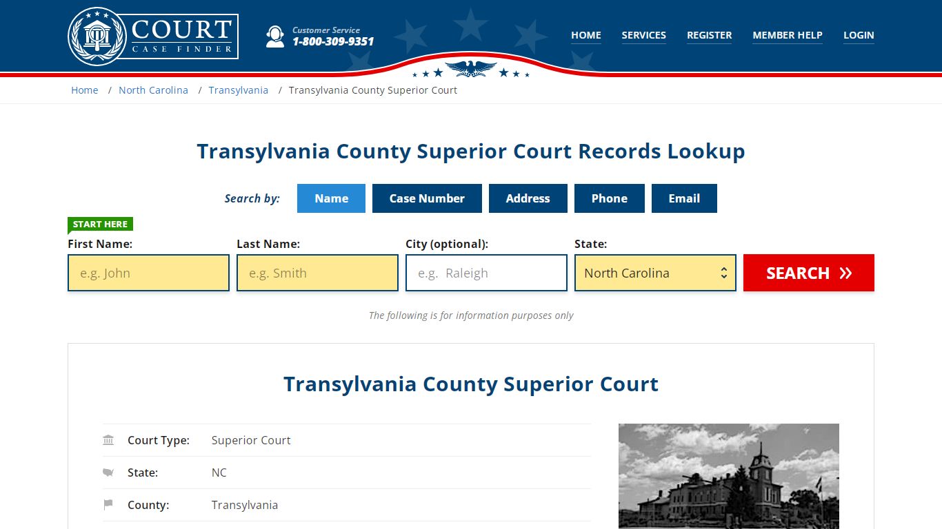 Transylvania County Superior Court Records Lookup